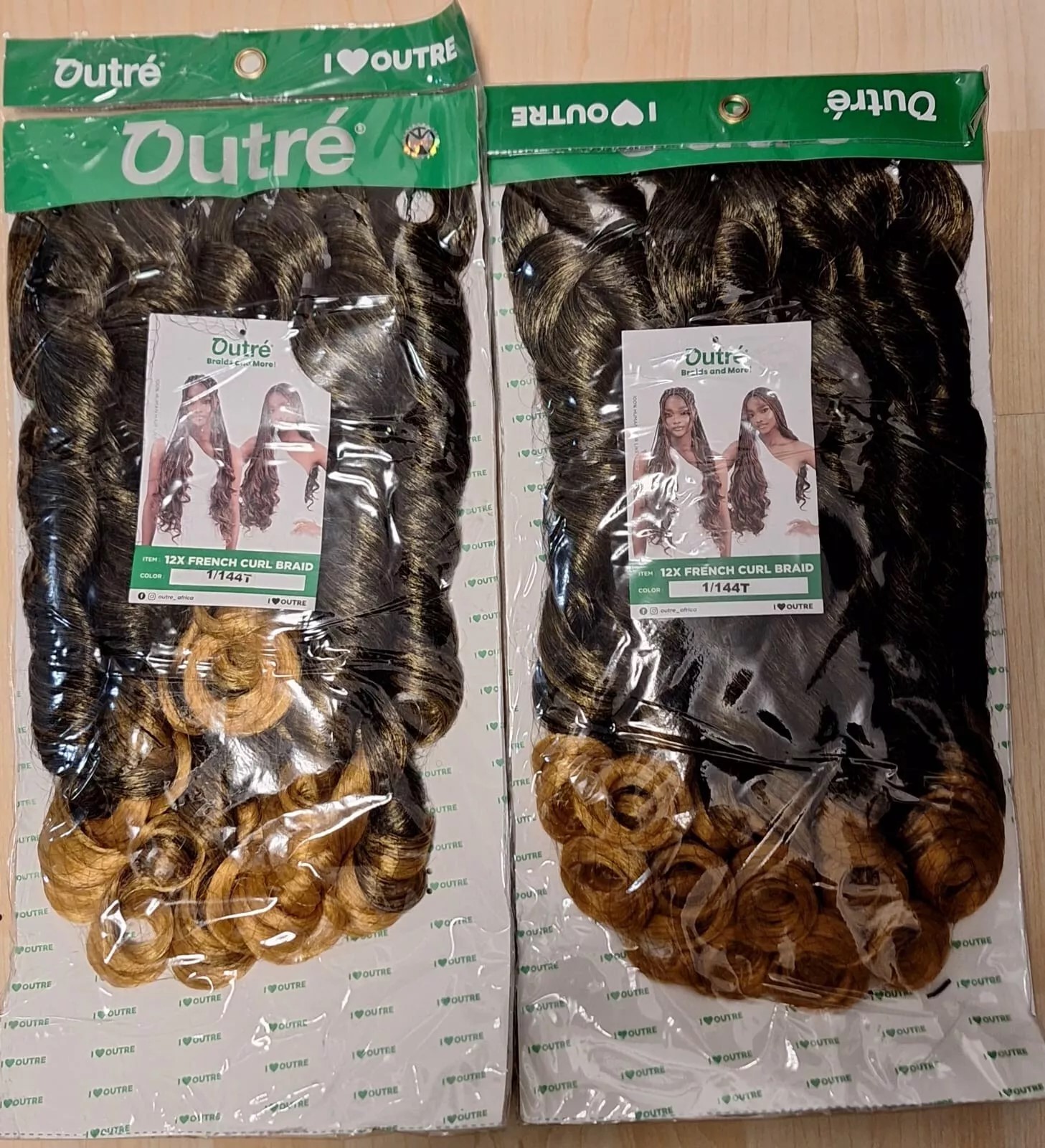 French Curl Braid 12x Outré Color 1/144T